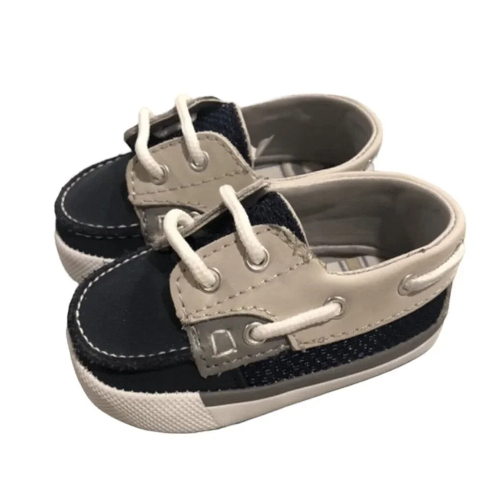NEW Baby Deer Sz 2 Infant Soft Sole Boat Shoes